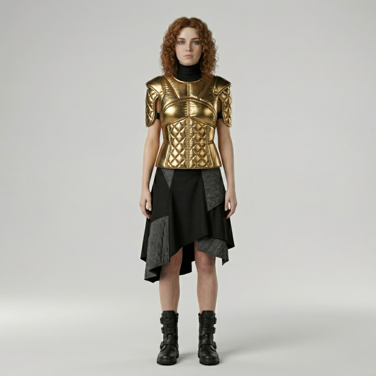 Quilted Armor Structured Bodice Top