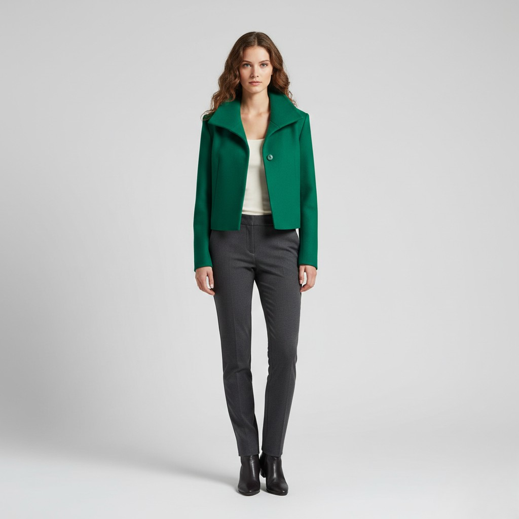 Structured Wide Collar Jacket