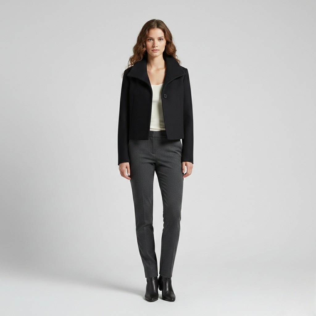 Structured Wide Collar Jacket