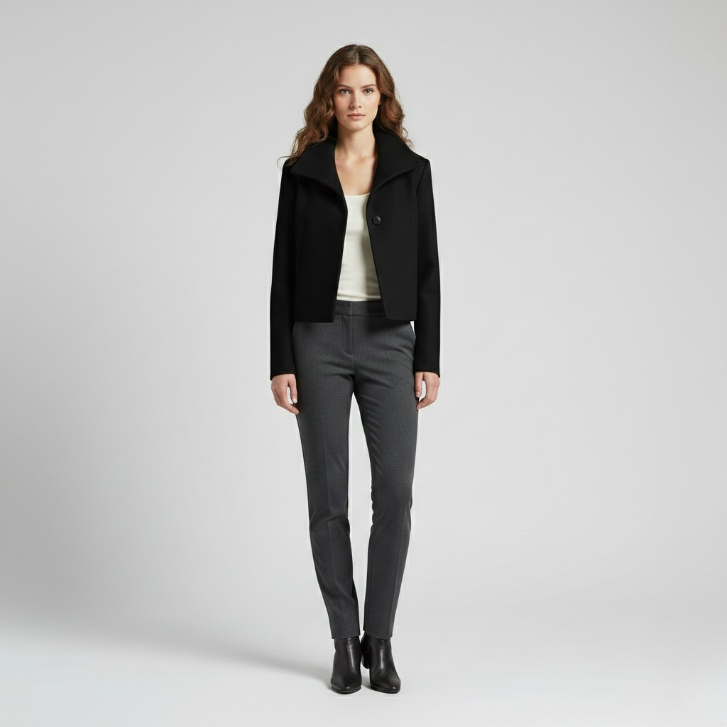 Structured Wide Collar Jacket